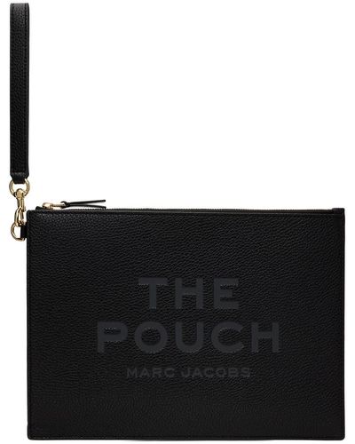 Marc Jacobs 'the Leather Large' Pouch - Black