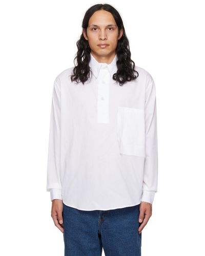 Edward Cuming Patchedstacked Polo - White