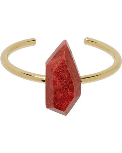 Isabel Marant Large Stone Bracelet - Red