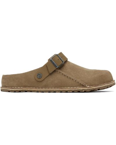 Birkenstock Flâneurs lutry taupe en suède - Noir