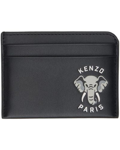 KENZO Elephant Card Holder - Black