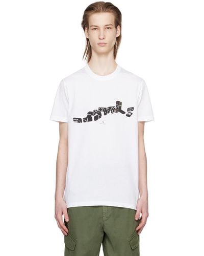 PS by Paul Smith ホワイト Domino Tシャツ