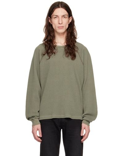 John Elliott Thermal Sweatshirt - Green