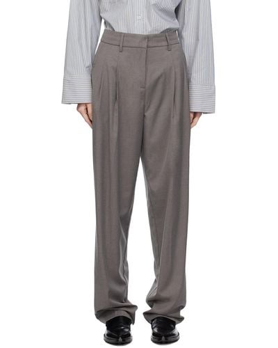 REMAIN Birger Christensen Grey Suiting Trousers