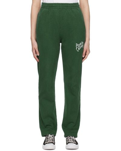 Museum of Peace & Quiet Museum Of Peacequiet Warped Lounge Trousers - Green