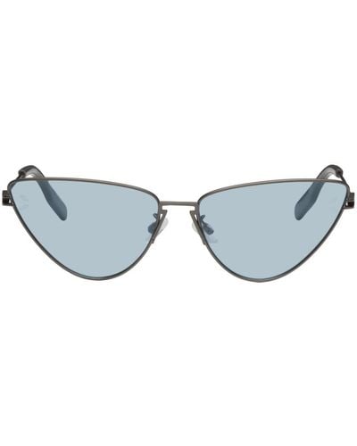 McQ Gunmetal Cat-eye Sunglasses - Black