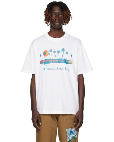 BBCICECREAM T-shirt blanc à logo et images imprimés