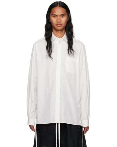 SOSHIOTSUKI Spread Collar Shirt - White