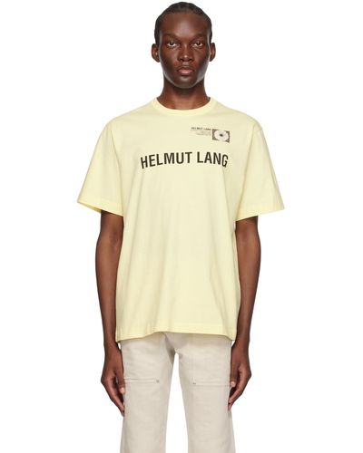 Helmut Lang Yellow Photo T-shirt - Natural