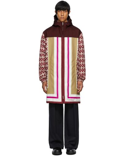 Valentino Manteau e à motif graphique - Multicolore