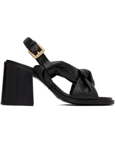 See By Chloé Black Spencer Heeled Sandals