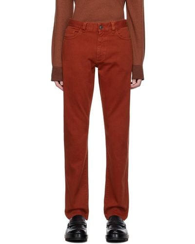 ZEGNA Slim-fit Jeans - Red