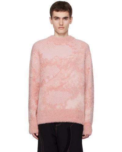 Feng Chen Wang Landscape Painting Sweater - Pink