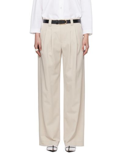 Commission Pantalon à plis - Blanc