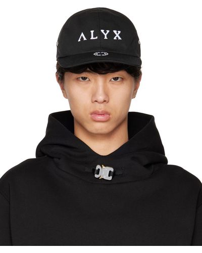 1017 ALYX 9SM Chapeau noir à logo brodé