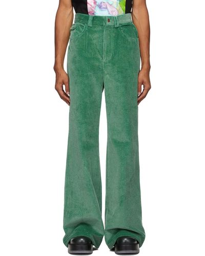 Marc Jacobs Green Flared Jeans