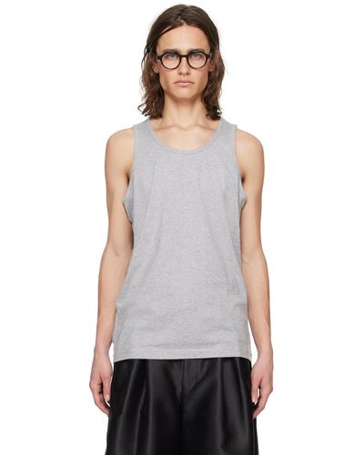 Comme des Garçons Scoop Neck Tank Top - Black