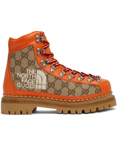 Gucci The North Face Edition Lace-up Boots - Multicolor
