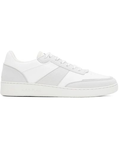 A.P.C. . White & Grey Plain Sneakers - Black