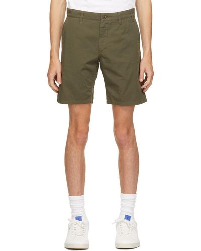 Norse Projects Twill Aros Shorts - Green