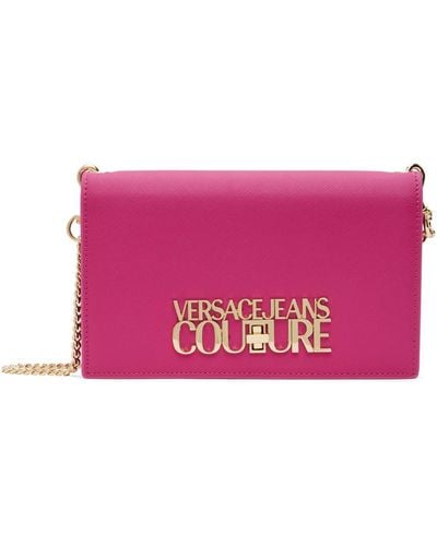 Versace Pink Lock Bag - Black