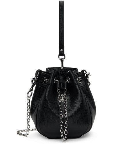 Vivienne Westwood Black Chrissy Small Bucket Bag