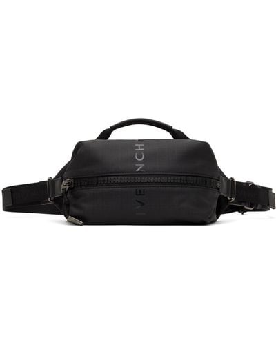Givenchy Sac-ceinture noir à glissière à logos g