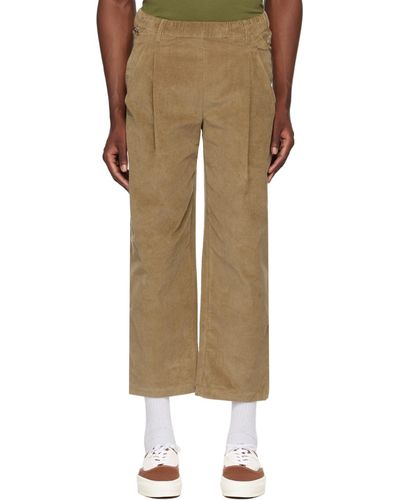 Dime Pleated Trousers - Natural