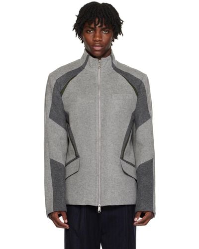 Adererror Grey Panelled Jacket