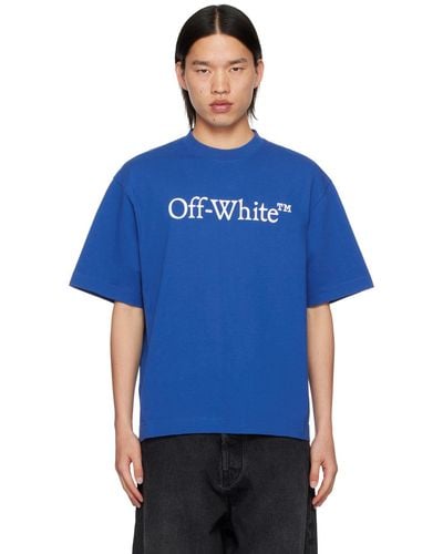 Off-White c/o Virgil Abloh Off- Big Bookish Skate T-Shirt - Blue