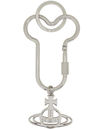 Vivienne Westwood Penis Carabiner Keychain - Metallic