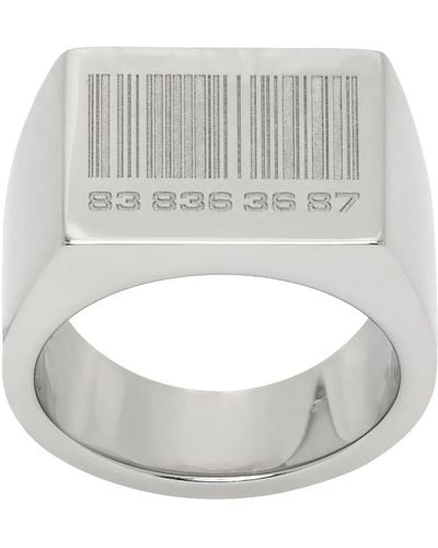 VTMNTS Barcode Ring - Metallic