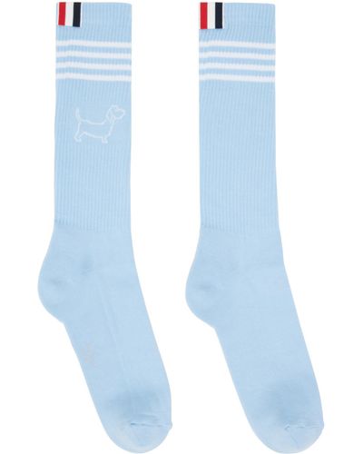 Thom Browne Thom E Hector Icon Athletic Socks - Blue