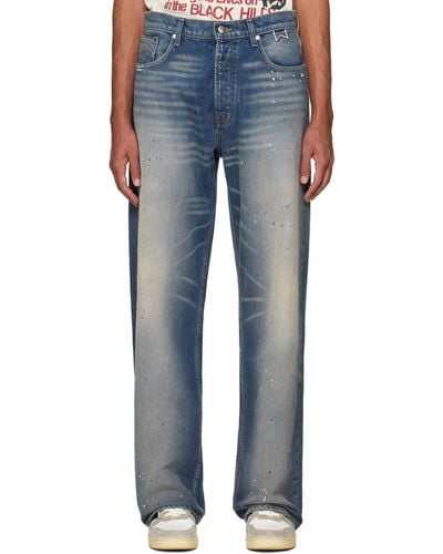 Rhude Wide-leg Jeans - Blue