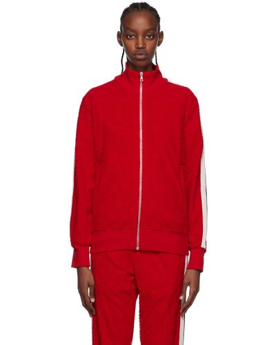 Palm Angels Red Cotton Jumper