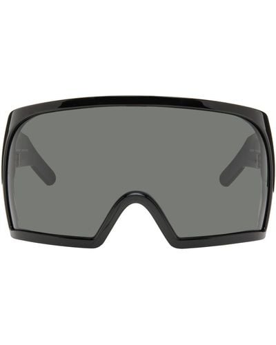 Rick Owens Black Kriester Sunglasses - Grey