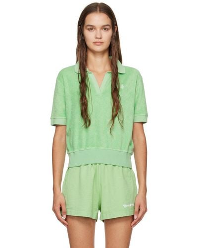 Sporty & Rich Sportyrich Embroide Polo - Green