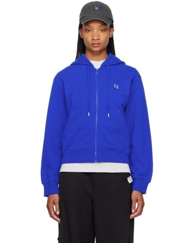 Adererror Significant Patch Hoodie - Blue
