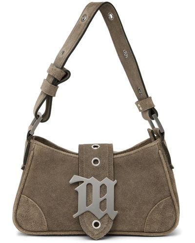 MISBHV Taupe Suede Small Bag - Brown