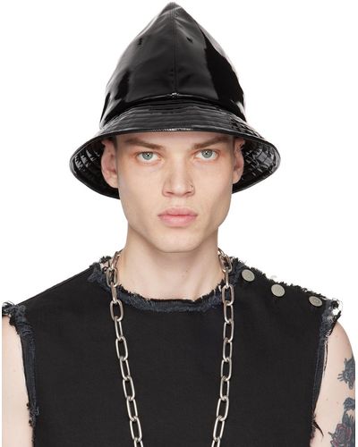 Raf Simons Chapeau bob noir à panneaux