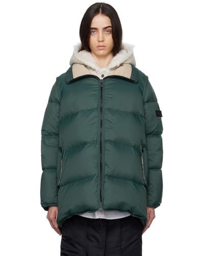 Army by Yves Salomon A-line Down Jacket - Green