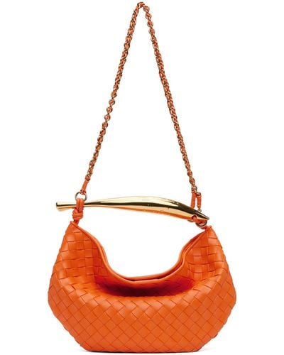 Bottega Veneta Orange Sardine With Chain Bag - Red