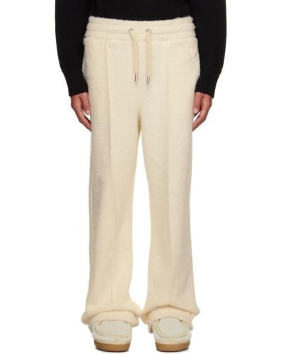 Ami Paris Off-white Drawstring Sweatpants