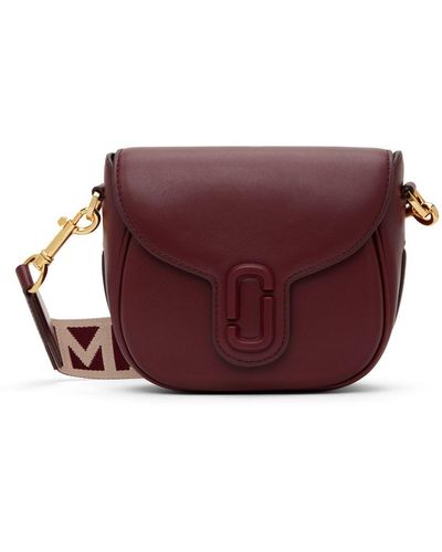 Marc Jacobs The J Marc Small Cherry Leather Saddle Bag - Purple