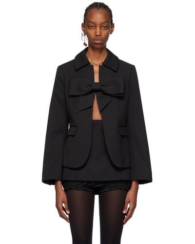 ShuShu/Tong Ssense Exclusive Black Suit Blazer