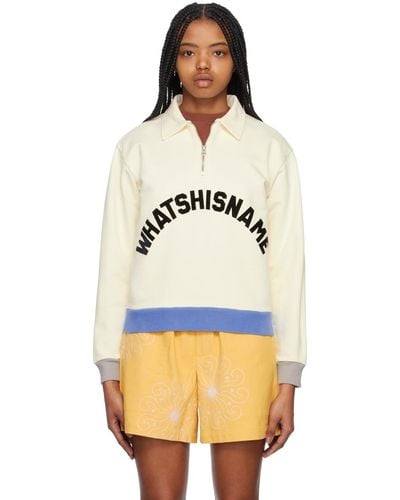 Bode Off-white 'whatshisname' Sweatshirt - Natural