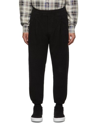 4SDESIGNS Two Pleat Joggers - Black
