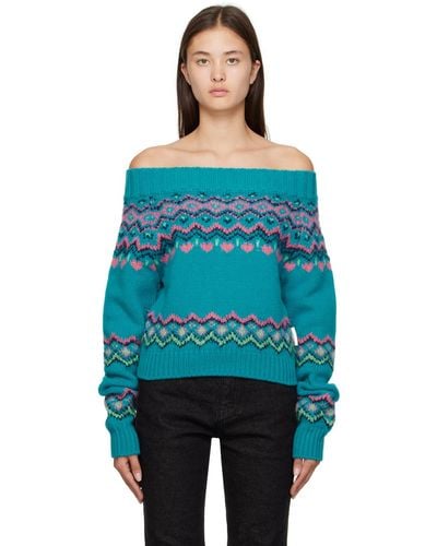 ANDERSSON BELL Tako Nordic Sweater - Blue