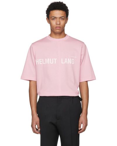 Helmut Lang Pink Shayne Oliver Campaign Print T-shirt