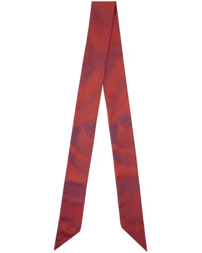 Burberry Écharpe rouge à motif graphique